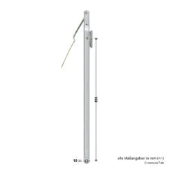 Hörmann Ersatz-Hebelarm Inkl. Adapterplatte, BRH 2000 Mm -Geschäfte 1049502 hoermann ersatz hebelarm inkl adapterplatte brh 2000mm bemassung