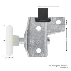 Hörmann Rollenhalter F80, Rechts 15 Hörmann Rollenhalter F80, Rechts -Geschäfte 1284004 hoermann rollenhalter f80 rechts bemassung