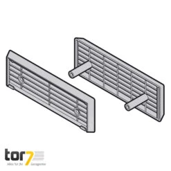 Hörmann Lüftungsgitter, Guss, 42 Mm -Geschäfte 3021548 hoermann lueftungsgitter guss 42 mm skizze