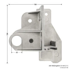 Hörmann Aufsetzstück, Beschlagsart N, Links -Geschäfte 3027708 hoermann aufsetzstueck beschlagsart n links bemassung 2