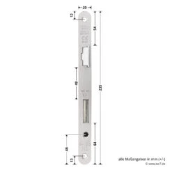 Hörmann Einsteck Rohrprofilschloss 1306 Für Nebentüren, PZ, Rechts 14 Hörmann Einsteck Rohrprofilschloss 1306 Für Nebentüren, PZ, Rechts -Geschäfte 3040516 hoermann einsteck rohrprofilschloss 1306 fuer nebentueren pz rechts stulp masse
