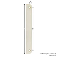 Hörmann Winkelschließblech 92 Mm Für Holz-Nebentüren -Geschäfte 3054221 hoermann winkelschliessblech 92 mm fuer holz nebentueren masse seite
