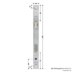 Hörmann Einsteck-Rohrprofilschloss 1314, BKS, PZ -Geschäfte 3070038 hoermann einsteck rohrprofilschloss 1314 40 92 9 pz bemassung