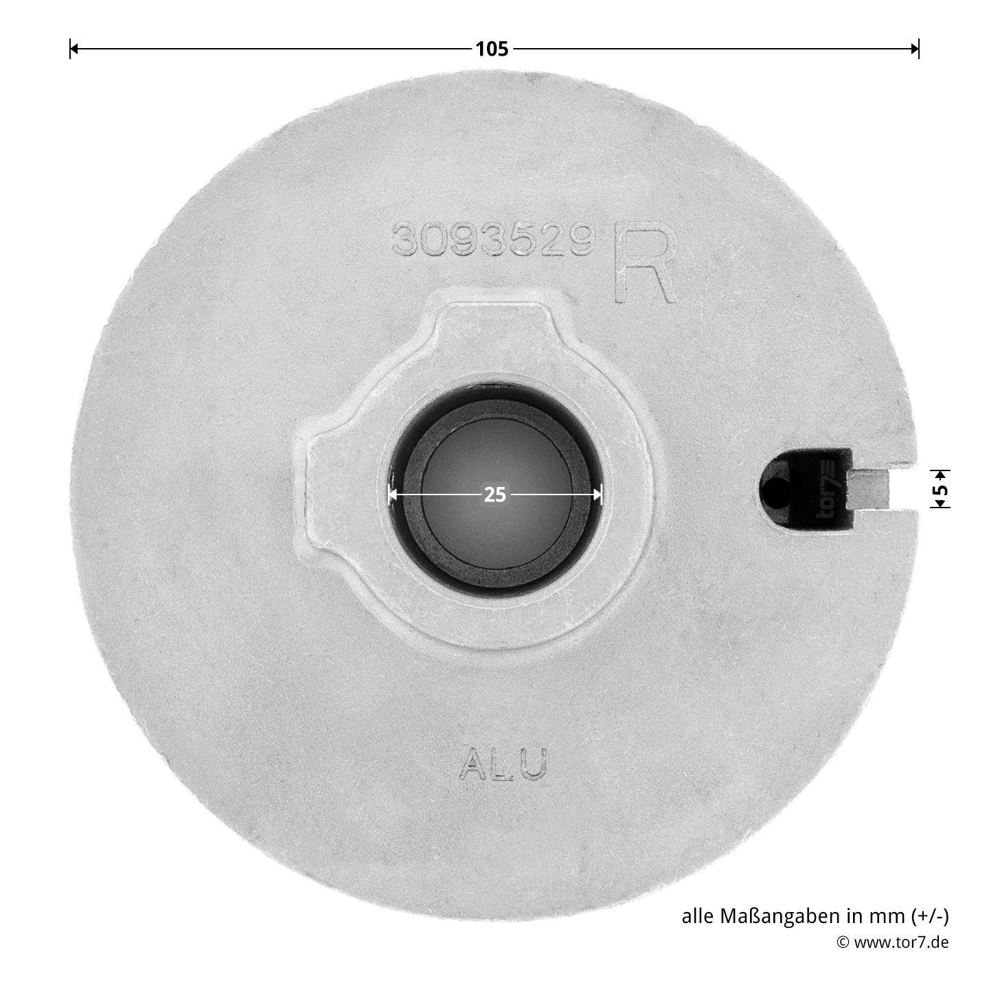 Hörmann Seiltrommel, Beschlag N, L, Rechts, Baureihe 20/30 5 Hörmann Seiltrommel, Beschlag N, L, Rechts, Baureihe 20/30 – Bild 3