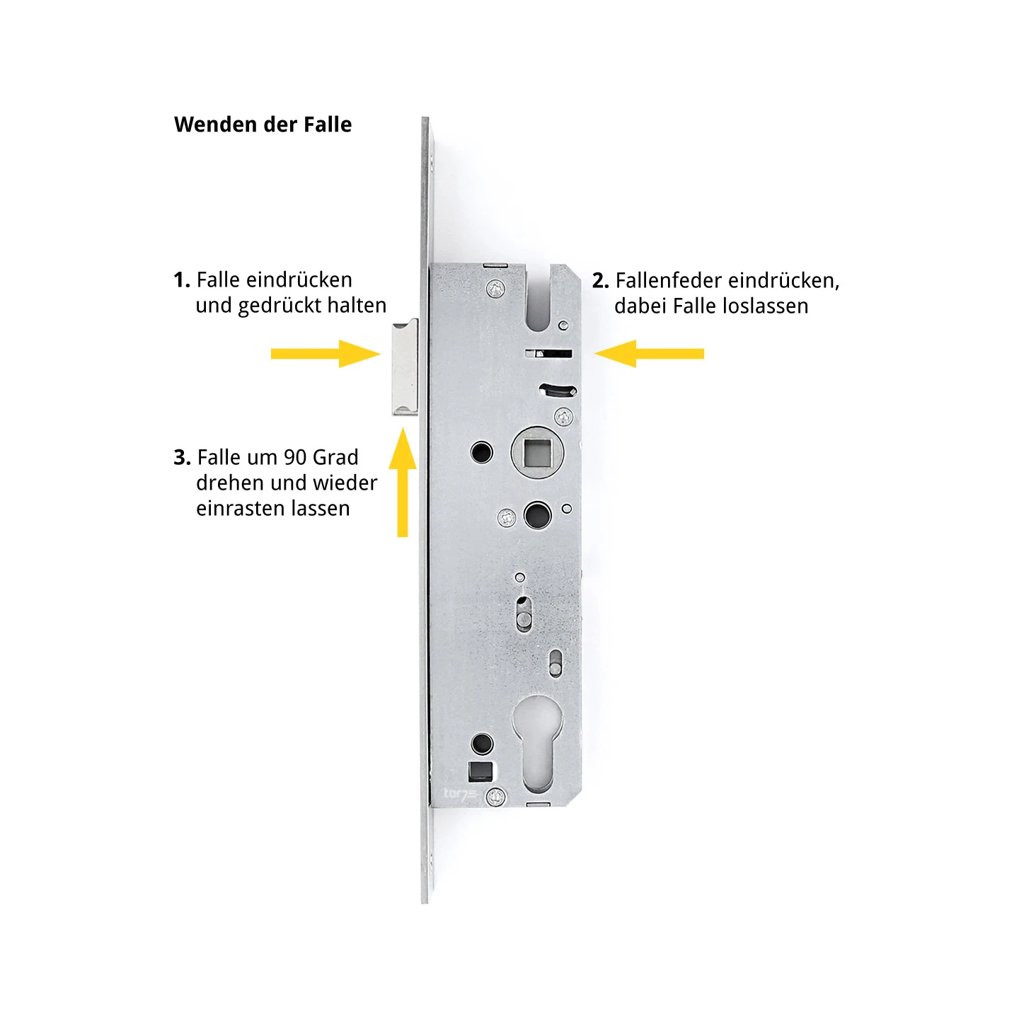 Hörmann Einsteck-Rohrprofilschloss KFV Für Schlupf-und Nebentüren, PZ 7 Hörmann Einsteck-Rohrprofilschloss KFV Für Schlupf-und Nebentüren, PZ – Bild 5