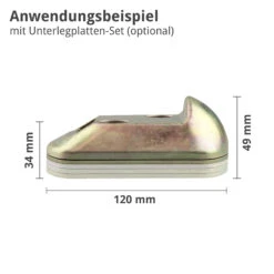 Hörmann Auflaufbock Als Bodenanschlag Für Drehtore -Geschäfte 436234 hoermann auflaufbock als bodenanschlag fuer drehtore anwendung