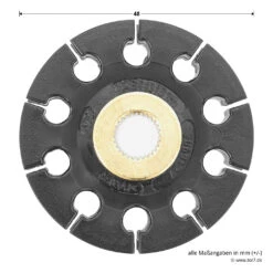 Hörmann Antriebsscheibenhalter Mit Antriebsscheibe Für FS10 -Geschäfte 437747 hoermann antriebsscheibenhalter mit antriebsscheibe fuer fs10 scheibe durchmesser