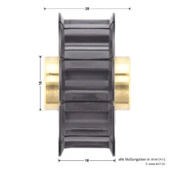 Hörmann Antriebsscheibe Für Führungsschiene FS 10 Und FS 2 -Geschäfte 438108 hoermann antriebsscheibe fuer fuehrungsschiene fs 10 und fs 2 masse