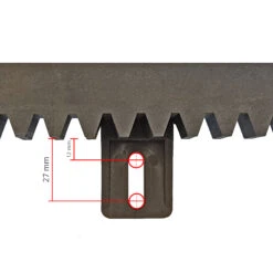 Hörmann Kunststoff-Zahnstange V6, Befestigung Unten -Geschäfte 438632 hoermann kunststoff zahnstange v6 detailansicht