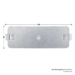 Hörmann Abhängungs-Set Für Führungsschienen -Geschäfte 438740 hoermann abhaengungs set fuer fuehrungsschienen grundplatte breite laenge
