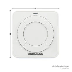 Hörmann Funk-Innentaster FIT 4, BiSecur -Geschäfte 439741 hoermann funk innentaster fit 4 bisecur draufsicht masse