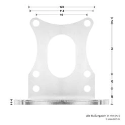 Hörmann Befestigungswinkel, VersaMatic -Geschäfte 439985 hoermann befestigungswinkel versamatic masse lange seite