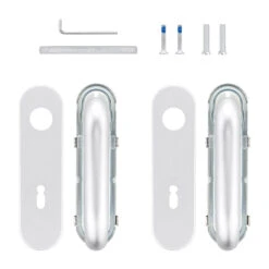 Hörmann Drückergarnitur D110 Kurzschild BB, Alu 10 Hörmann Drückergarnitur D110 Kurzschild BB, Alu -Geschäfte 449909 hoermann drueckergarnitur mit kurzschild bb gelocht alu lieferumfang