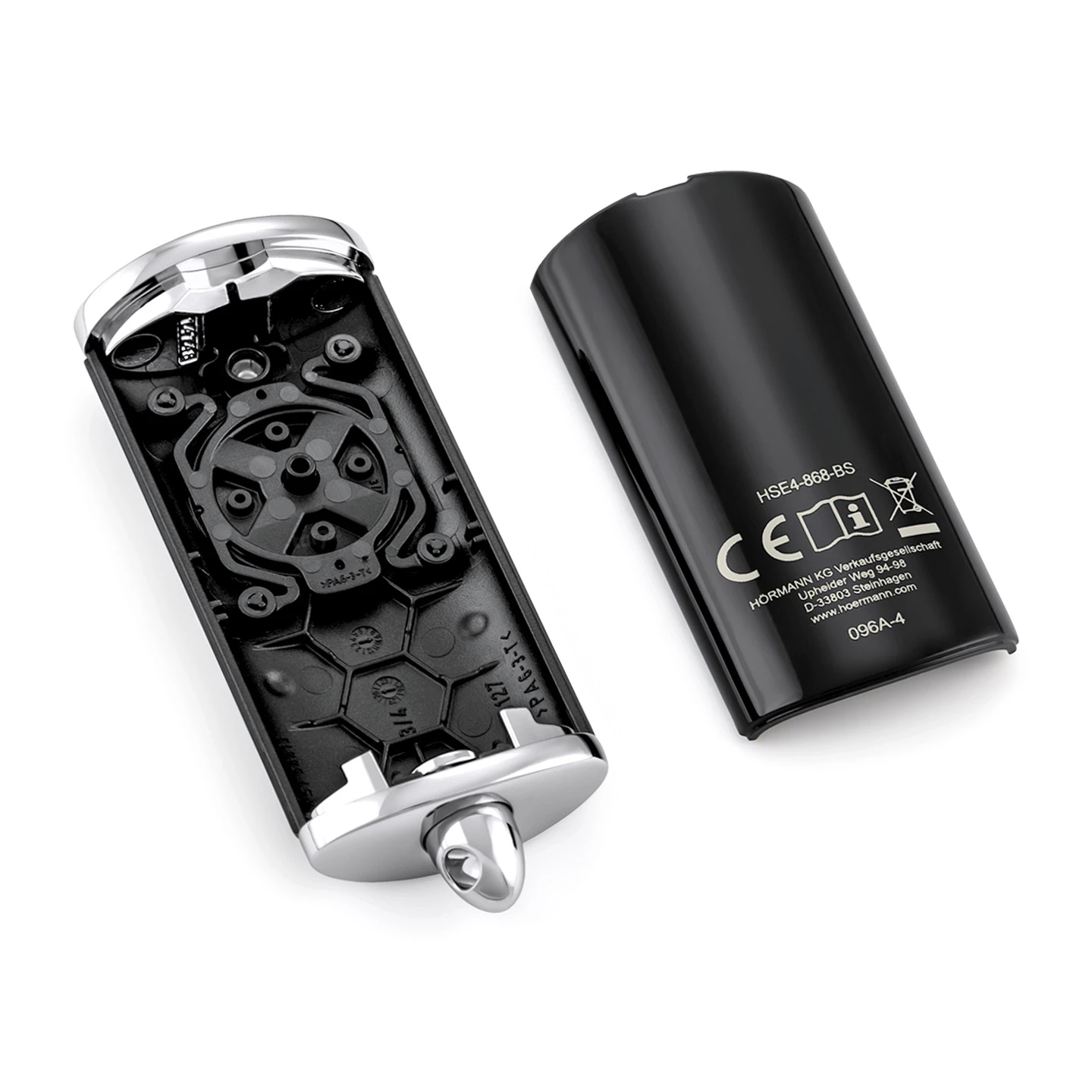 Hörmann Ersatz-Gehäuse Handsender HSE 4, Hochglanz Schwarz 4 Hörmann Ersatz-Gehäuse Handsender HSE 4, Hochglanz Schwarz – Bild 2
