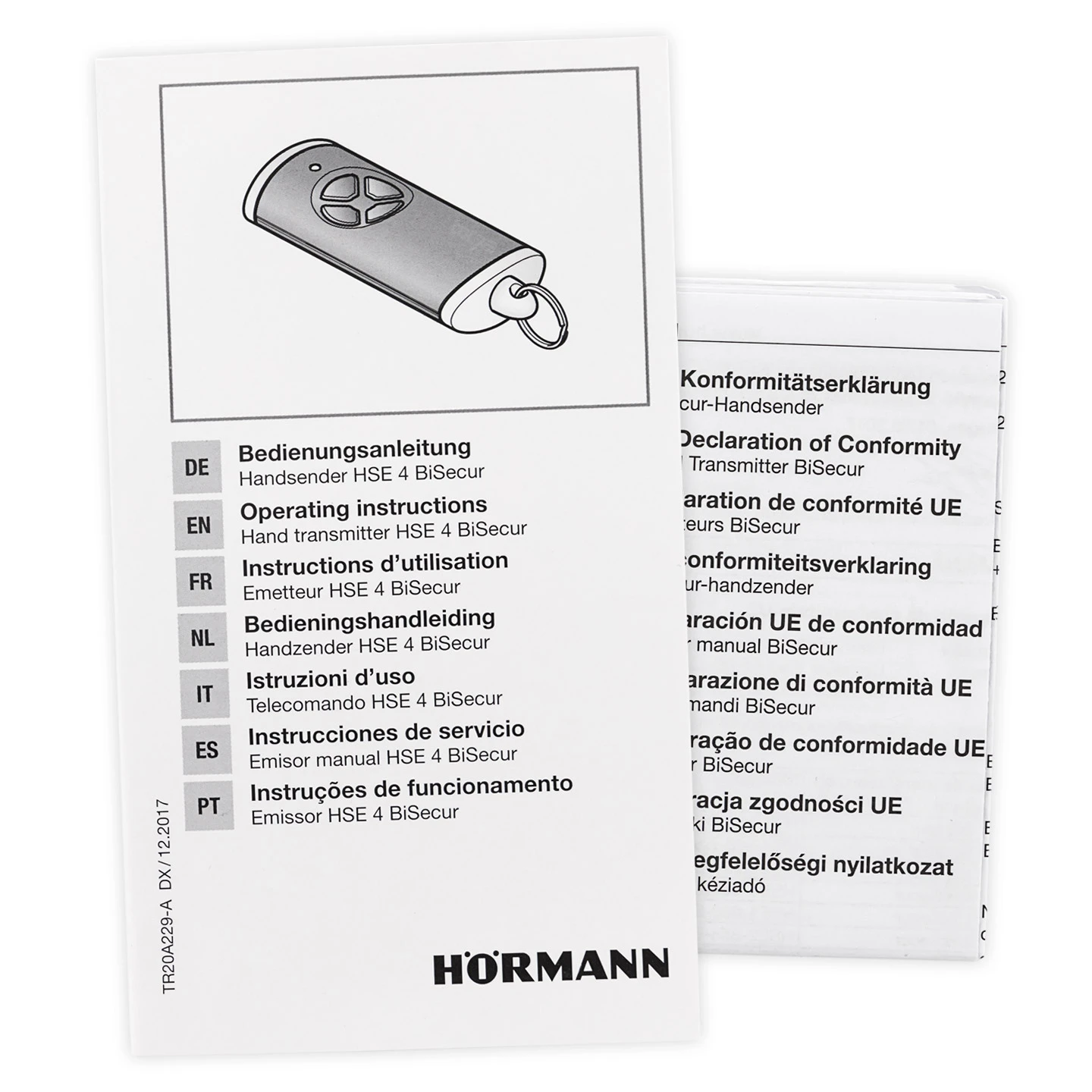 Hörmann Handsender HSE 4, BiSecur, Struktur Komplett Schwarz 8 Hörmann Handsender HSE 4, BiSecur, Struktur Komplett Schwarz – Bild 6