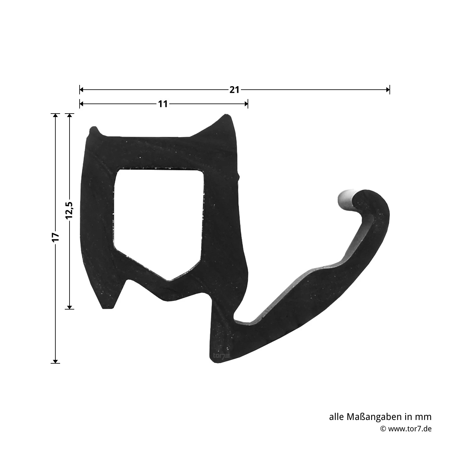 Hörmann Zargendichtung Mit Dichtungskeil Für T30-Türen Und Stahltüren P12, Länge 6,50 Meter 8 Hörmann Zargendichtung Mit Dichtungskeil Für T30-Türen Und Stahltüren P12, Länge 6,50 Meter – Bild 6