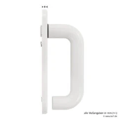 Hörmann FS Wechselgarnitur D110 Kurzschild PZ, Weiß -Geschäfte 454688 hoermann fs wechselgarnitur d 110 pz kurzschild polyamid weiss gleitlager griff masse