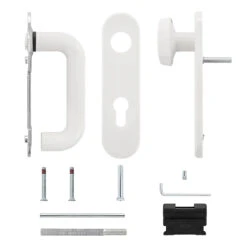 Hörmann FS Wechselgarnitur D110 Kurzschild PZ, Weiß -Geschäfte 454688 hoermann fs wechselgarnitur d 110 pz kurzschild polyamid weiss gleitlager lieferumfang