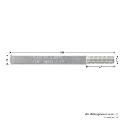 Hörmann FS Wechselgarnitur D110 Kurzschild PZ, Weiß -Geschäfte 454688 hoermann fs wechselgarnitur d 110 pz kurzschild polyamid weiss gleitlager stift