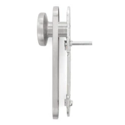 Hörmann FS Wechselgarnitur D110 Kurzschild PZ, Edelstahl -Geschäfte 454690 hoermann fs wechselgarnitur d 110 kurzschild pz gleitlager knopf k 130 edelstahl knauf seitenansicht