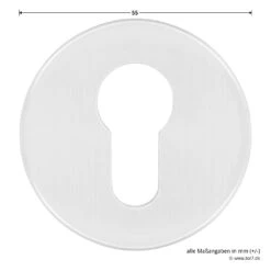 Hörmann FS Panik-Drückergarnitur D110 Rosette PZ, Alu -Geschäfte 454735 hoermann fs panikgarnitur d110 pz rosette alu f1 gleitlager durchmesser