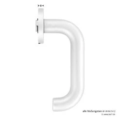 Hörmann FS Panik-Drückergarnitur D110 Rosette PZ, Alu -Geschäfte 454735 hoermann fs panikgarnitur d110 pz rosette alu f1 gleitlager masse