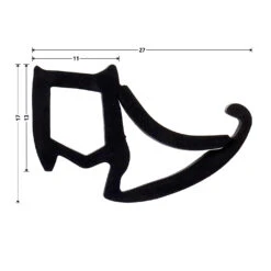 Hörmann Zargendichtung Mit Dichtungskeilen P112, 6500 Mm -Geschäfte 479305 hoermann zargendichtung mit dichtungskeilen p112 6500 mm masse