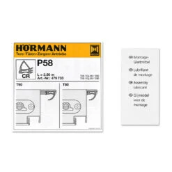 Hörmann Dichtung Mittelstoß P58, 2500 Mm -Geschäfte 479733 hoermann dichtung mittelstoss p58 2500 mm zubehoer