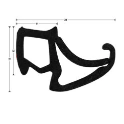 Hörmann Zargendichtung P122, 6500 Mm -Geschäfte 501100 hoermann zargendichtung p122 6500 mm masse