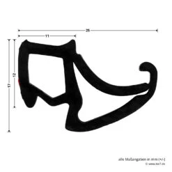 Hörmann Zargendichtung P132, 6500 Mm -Geschäfte 501103 hoermann zargendichtung p132 6500 mm masse