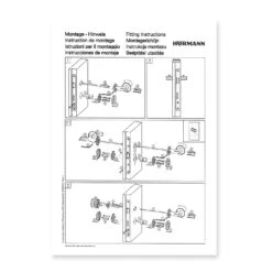 Hörmann FS Drückergarnitur D110 Rosette PZ, Schwarz -Geschäfte 544353 hoermann fs drueckergarnitur d110 pz rosette schwarz gleitlager anleitung