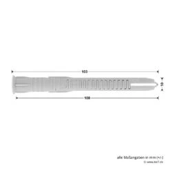 Hörmann Dübelpaket D53, OD-Stahltüren, T30 Brandschutztüren -Geschäfte 548783 hoermann duebelpaket d53 10 x 100 senkkopfschraube torx mauerwerk beton 8 st masse duebel