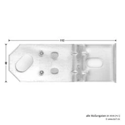 Hörmann Dübellaschen S61 -Geschäfte 549521 hoermann duebellaschen winkel laenge breite
