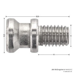 Hörmann Systemschraube Für Aluminumhaustüren -Geschäfte 5999017 hoermann systemschraube fuer tc 80 tueren masse