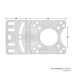 Hörmann Kettenbox-Anbausatz, 1:2 21 Hörmann Kettenbox-Anbausatz, 1:2 -Geschäfte 637006 hoermann kettenbox anbausatz 1 2 masse montageplatte