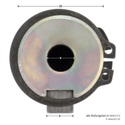 Hörmann Steckwelle Für STA 400 Schiebetorantrieb -Geschäfte 638939 hoermann steckwelle fuer sta 400 schiebetorantrieb bemassung bolzen 2