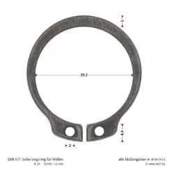 Hörmann Steckwelle Für STA 400 Schiebetorantrieb -Geschäfte 638939 hoermann steckwelle fuer sta 400 schiebetorantrieb bemassung sicherheitsring