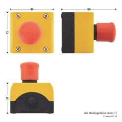 Hörmann Not-Aus-Schalter DTN 10 -Geschäfte 639888 hoermann drucktaster dtn10 masse