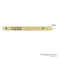 Hörmann Türkantriegel 20 X 250 Mm Gelb Verzinkt, ZK/MZ -Geschäfte 690946 hoermann tuerkantriegel 20 x 250 mm gelb verzinkt zk mz masse 2