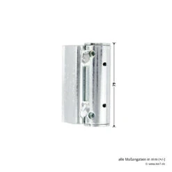 Hörmann Flügelteil KO Verzinkt, Verstellbar, H8-5/MZ/Quadro -Geschäfte 691420 hoermann fluegelteil ko verzinkt verstellbar fuer h8 5 mz quadro hoehe