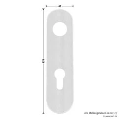 Hörmann Wechselgarnitur D110 Kurzschild PZ, ES1, Edelstahl 13 Hörmann Wechselgarnitur D110 Kurzschild PZ, ES1, Edelstahl -Geschäfte 694269 hoermann wechselgarnitur d 110 es 1 mit kurzschild edelstahl schild masse