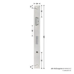 Hörmann Schlupftür-Schloss DF80/95/98, PZ, DIN Links 11 Hörmann Schlupftür-Schloss DF80/95/98, PZ, DIN Links -Geschäfte 716839 hoermann schlupftuer schloss df80 95 98 pz din links masse stulp