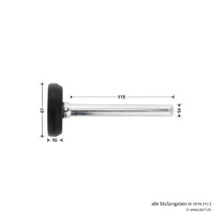 Hörmann Laufrolle DF95/DF98 Komplett, Rechts -Geschäfte 760073 hoermann laufrolle df95 df98 komplett rechts masse