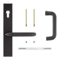 Hörmann Aluminium-Drückergarnitur, Schloss Aufliegend, PZ 60/48 Mm 9 Hörmann Aluminium-Drückergarnitur, Schloss Aufliegend, PZ 60/48 Mm -Geschäfte 770442 hoermann aluminium drueckergarnitur schloss aufliegend pz 6048 mm lieferumfang