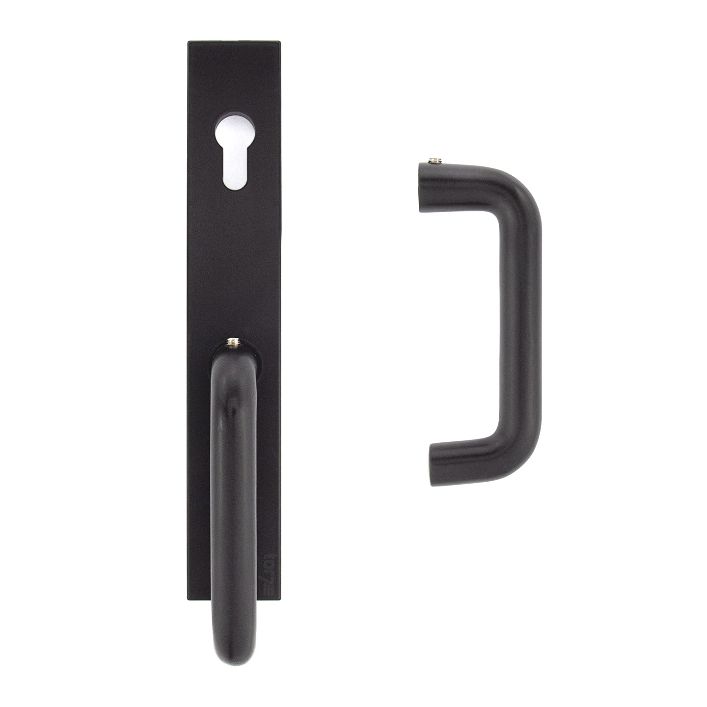 Hörmann Aluminium-Drückergarnitur, Schloss Aufliegend, PZ 60/48 Mm 3 Hörmann Aluminium-Drückergarnitur, Schloss Aufliegend, PZ 60/48 Mm